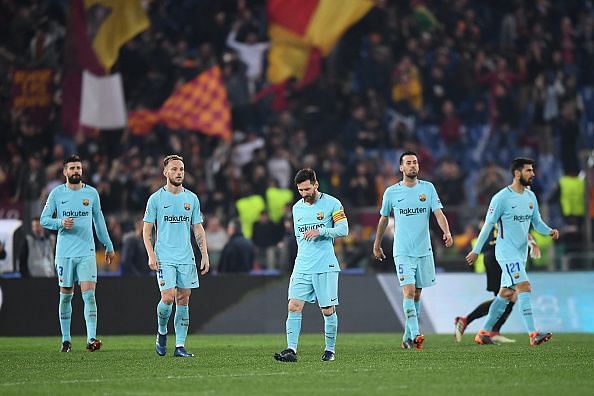 Barcelona squandered a three-goal lead at Rome