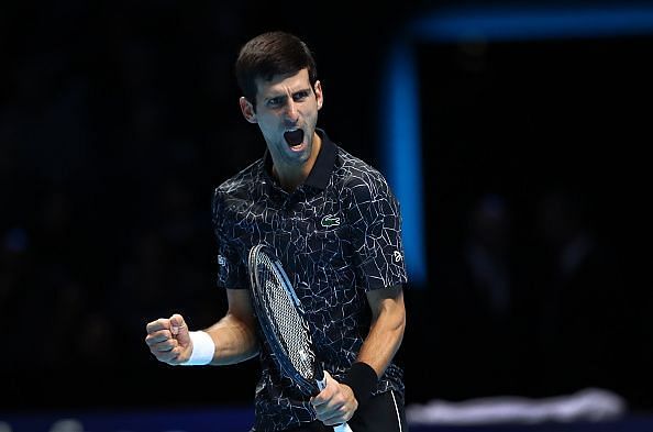 Djokovic was in ruthless form in his semi-final encounter with Kevin Anderson at the 2018 Nitto ATP Finals