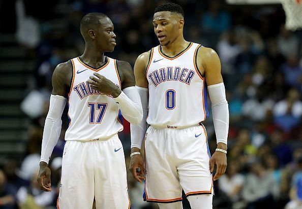 Dennis Schroeder and Russell Westbrook