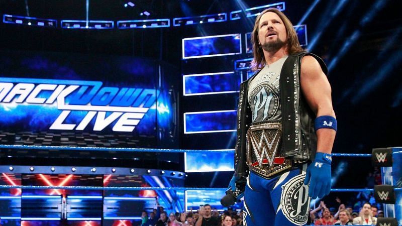 Styles as WWE Champion on SmackDown Live.
