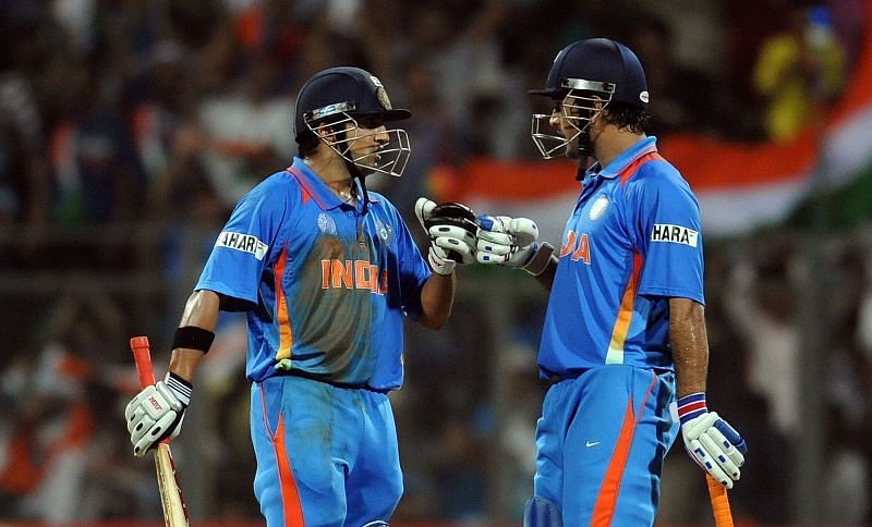 MS Dhoni and Gautam Gambhir shared a World Cup-winning fourth wicket partnership
