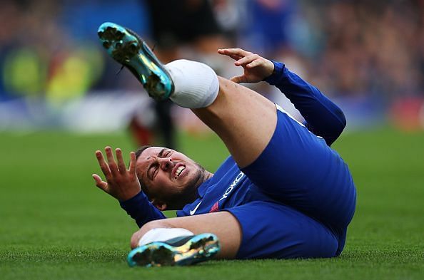Any injuries to key players like Hazard could come as a blow to Chelsea&#039;s title chances