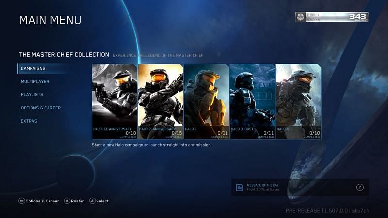 Games in Halo: The Master Chief Collection Edition
