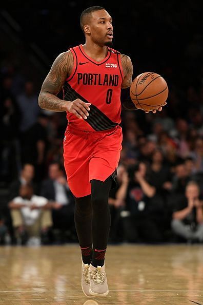 Damian Lillard and his Blazers face off against the Nuggets tomorrow