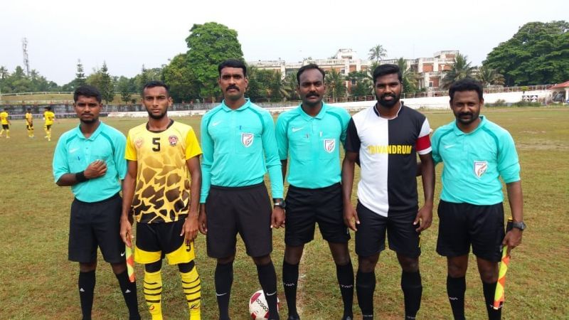 Team Captains before the kickoff