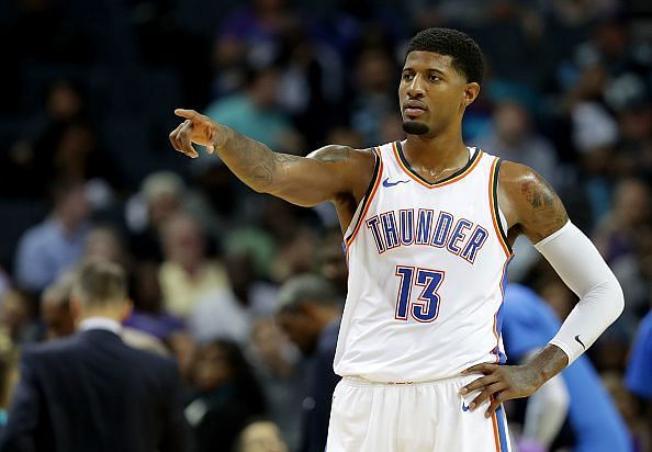 Paul George is OKC&#039;s only reliable three-point shooter