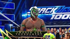 WWE News: Rey Mysterio Poses Unmasked On The Crown Jewel Stage (Photo)
