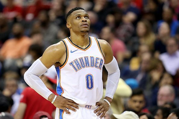 Westbrook had an awful night shooting, going just 1-12 from three-point range
