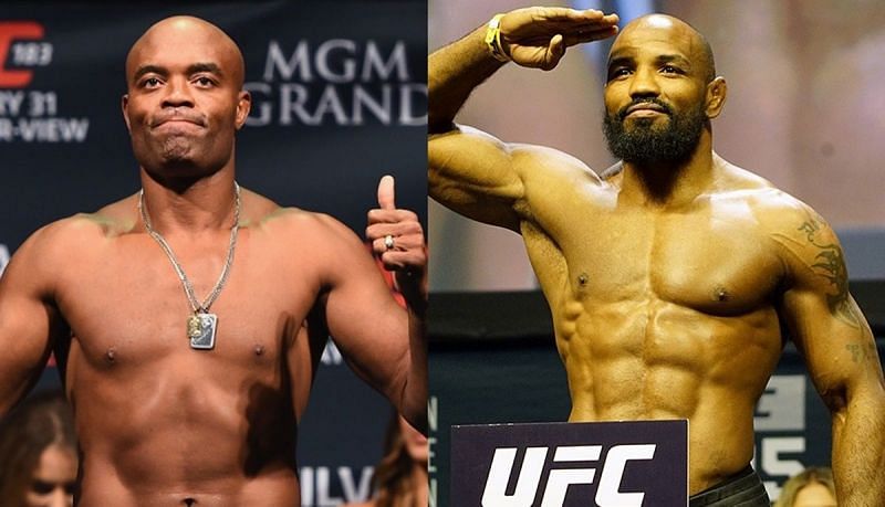 Anderson Silva (left) and Yoel Romero (right)