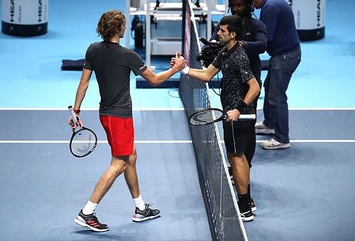 Novak Djokovic after beating Alexander Zverev