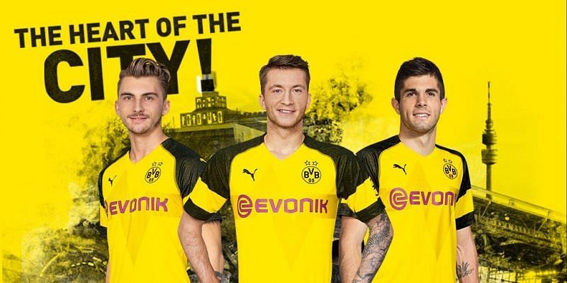 BVB Dortmund unveiling the new 18/19 kit