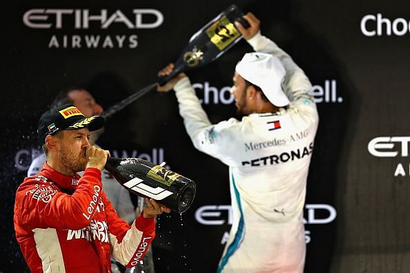 F1 Grand Prix of Abu Dhabi was a fine race for these two legends!