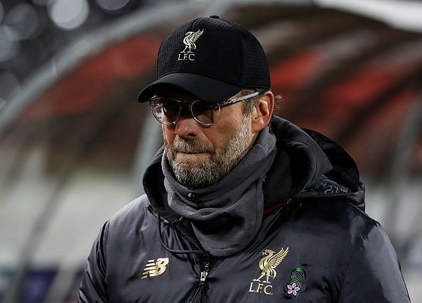 Jurgen Klopp cut a frustrated figure against Red Star