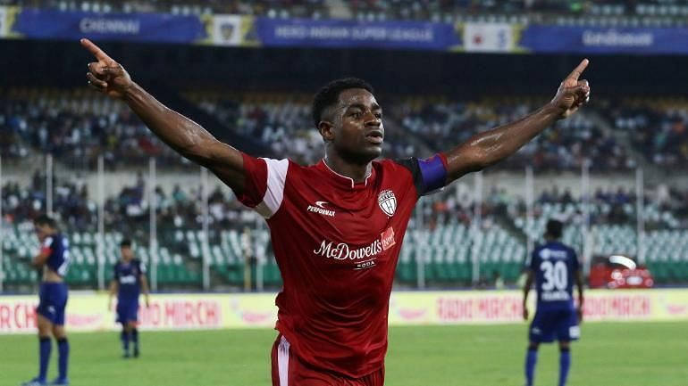 The Nigerian has scored six out of the 10 goals his team has scored this season (Image Courtesy: ISL)