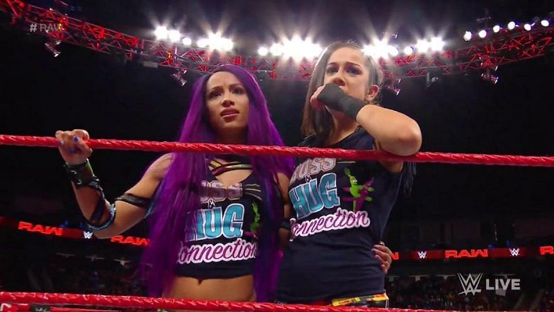 It was a strange night for Sasha Banks and Bayley