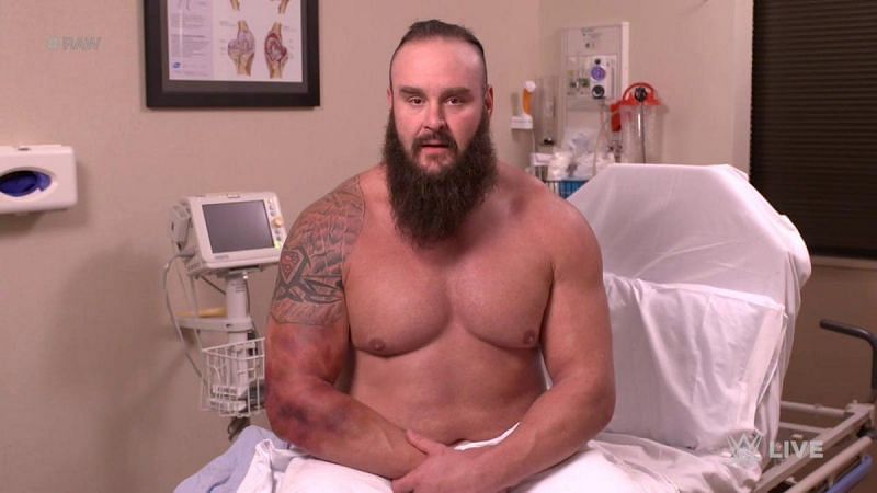 Braun Strowman is out of the Mixed Match challenge with an injury