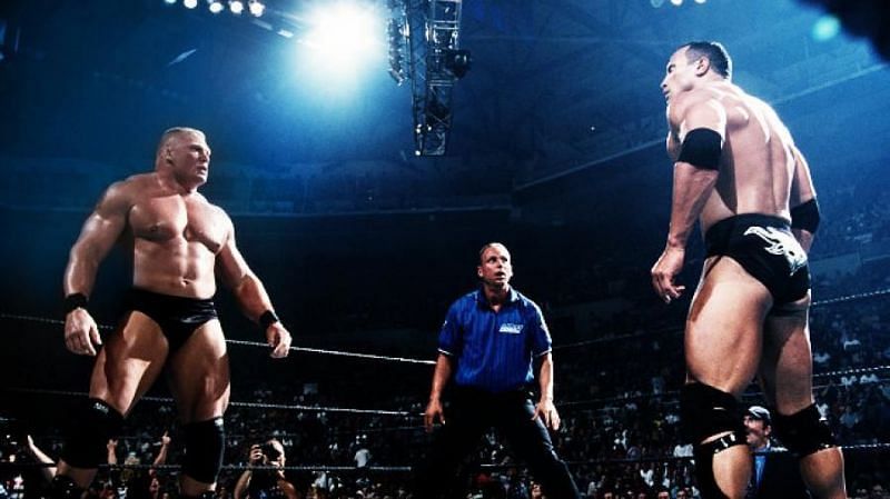 Image result for Brock vs the rock summerslam 2002