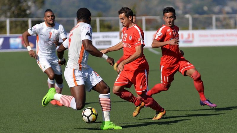 The Northeast derby between Aizawl and NEROCA is always a fierce encounter.