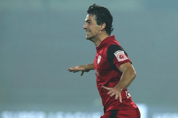 Juan Mascia tormented the Blasters from the moment he stepped on to the field (Image Courtesy: ISL)