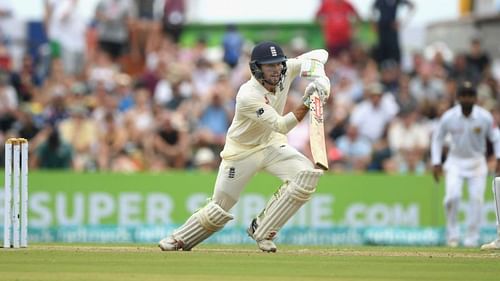 Ben Foakes in action on his Test debut for England.