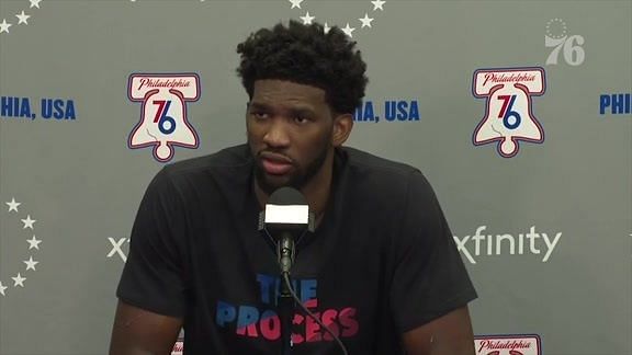 Embiid had just two points on one field-goal attempt in the first quarter.