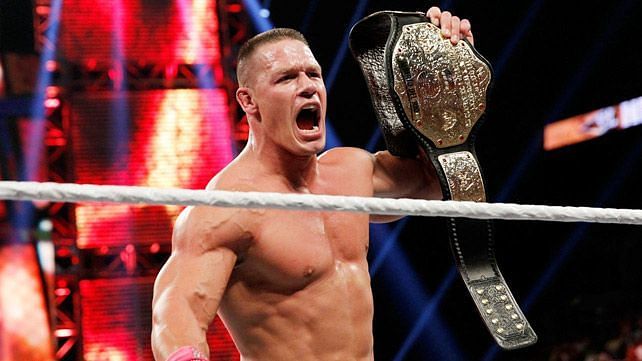 Cena as the WWE World Heavyweight Champion in 2013.