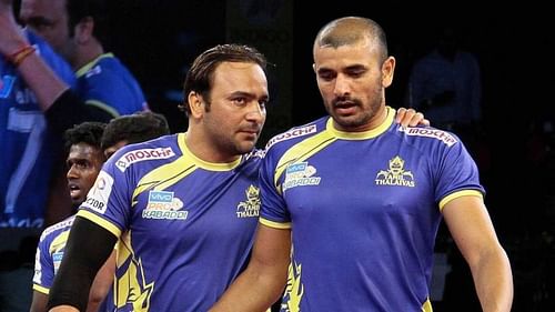 Ajay Thakur scored the most raid points tonight