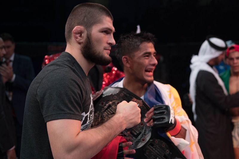 Khabib Nurmagomedov with Stephen Loman