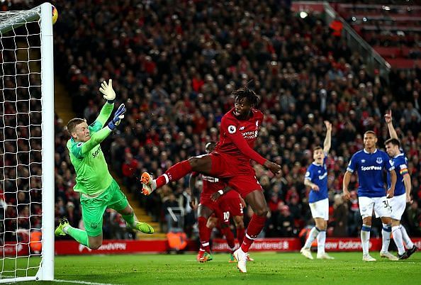 Origi scored a rather unconventional goal to give Liverpool all the 3 points