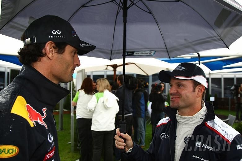 Webber and Barrichello also suffered the same ignominy as Bottas