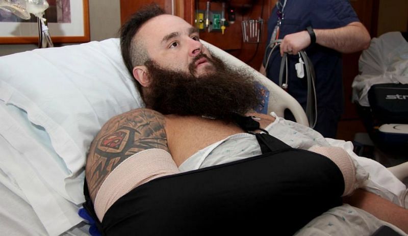 Braun Strowman injured his elbow 2 weeks ago on Raw