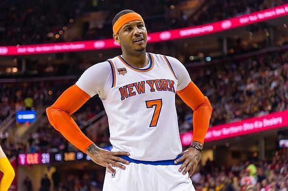 Carmelo Anthony during his stint with the New York Knicks