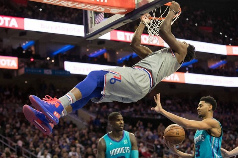 Joel Embiid dropped 42 points as the 76ers beat the Hornets at home