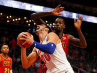 Enes Kanter for the New York Knicks against the Atlanta Hawks