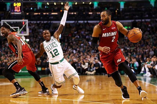 Action from Miami Heat v Boston Celtics