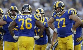 Rams' consistent O- line vows to rebound from Chicago woes