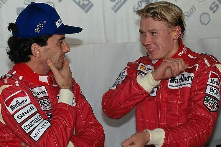 Hakkinen and Senna were teammates for a year at McLaren