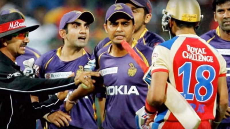 Gambhir had an infamous altercation with Kohli during an IPL game