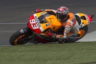 Marquez secured his first MotoGP win in the second race of his career