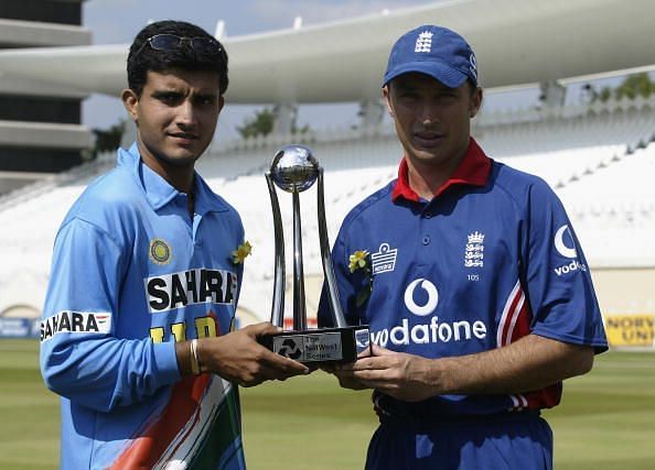 Sourav Ganguly and Nasser Hussain