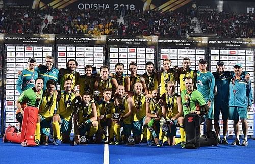 Australia steamrollered England 8-1 to win the bronze medal