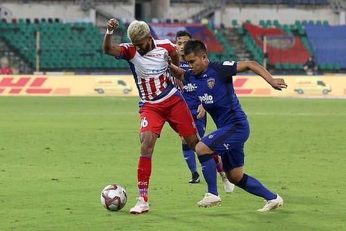 Jayesh Rane and Jerry Lalrinzuala in action [Image: ISL]