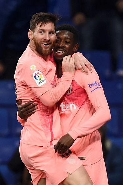 The apprentice of the Messiah. Dembele is integrating into the Barcelona first team steadily.