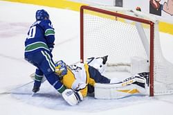 Pettersson nets penalty shot, Canucks beat Predators 5-3