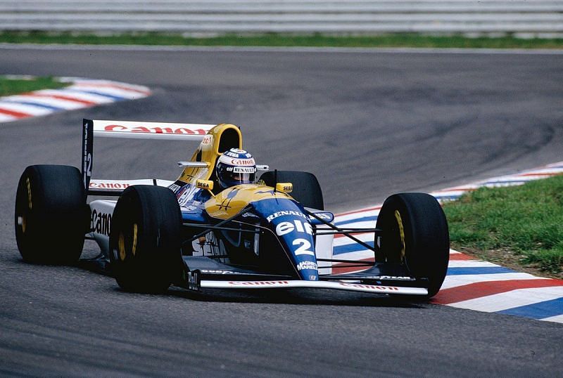 Williams car in action