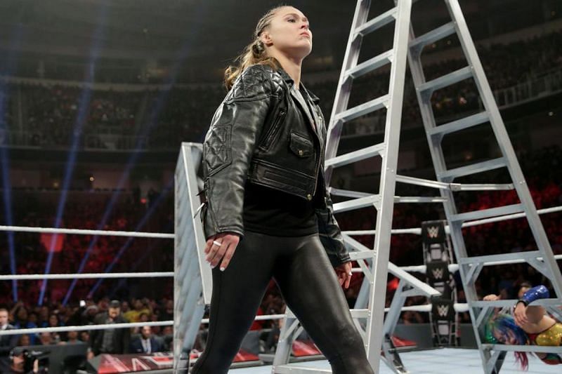 Rousey made her presence known during the main event of TLC.