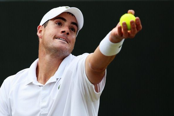 John Isner has a deadly kick serve