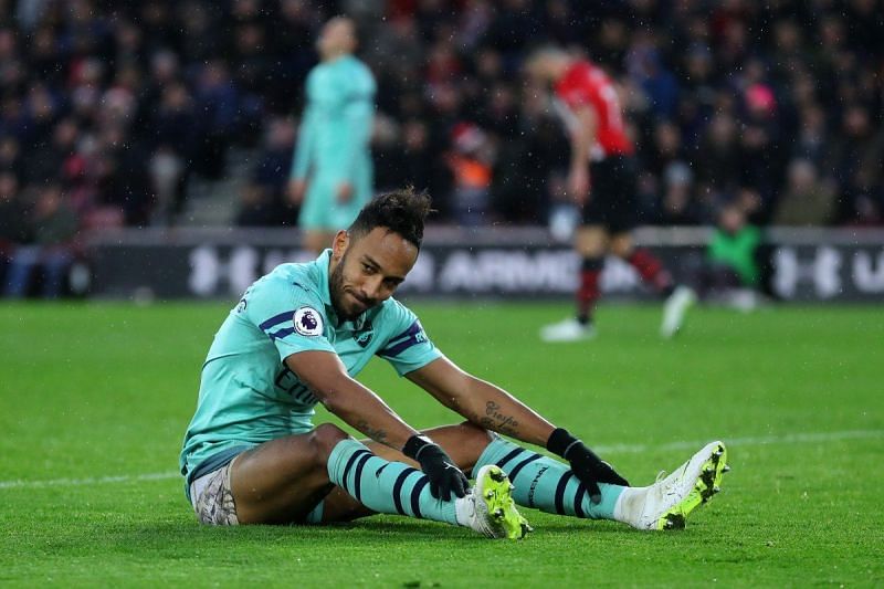 Whilst leading the PL scoring charts, Aubameyang had a poor game vs. Southampton