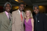 The Amritraj brothers - Ashok, Vijay and Anand (left to right)