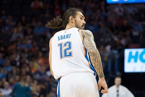 Steven Adams is averaging close to a double-double this season